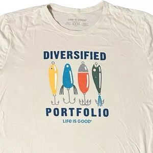 Life is Good T-Shirt Men's XXXL Graphic Crusher-Lite Tee